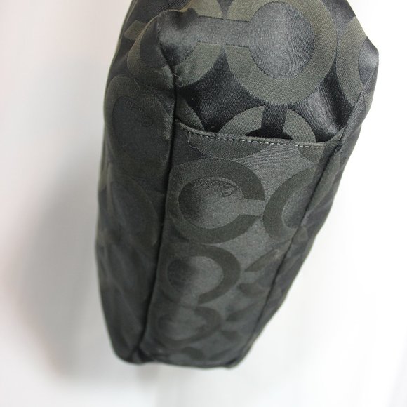 Madison Mia Op Art Sig ChainLink Sateen Canvas Bag - Picture 5 of 8